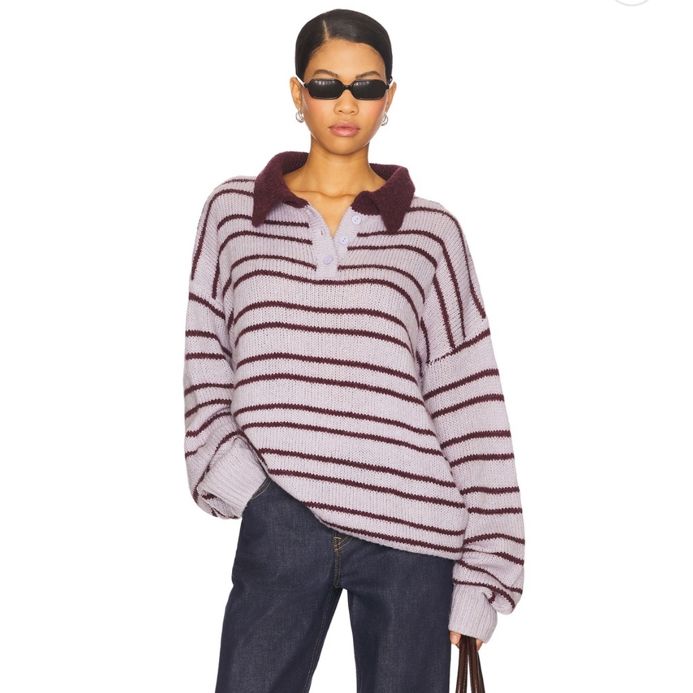 Lioness Stripe Knit Sweater - S-M - Picture 1 of 7